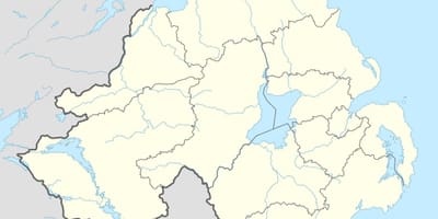 Карта на Северна Ирландия плажове 