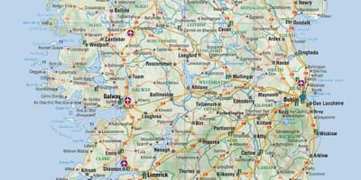 Карта На Ирландия