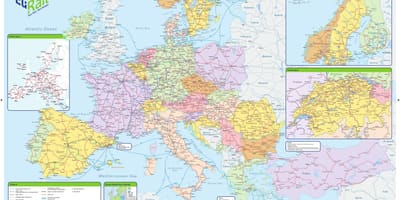 Карта на пътни eurail Ирландия