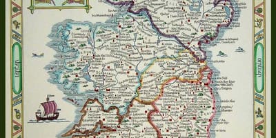 Карта на средновековна Ирландия