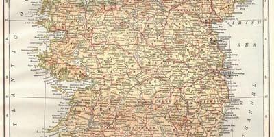 Ирландия Реколта картата