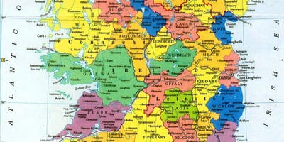 Голяма стенни карта Ирландия