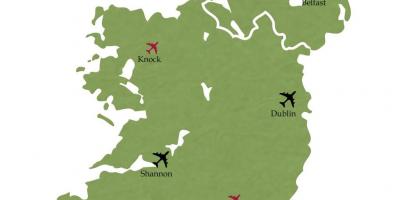 Международни летища на Ирландия на картата